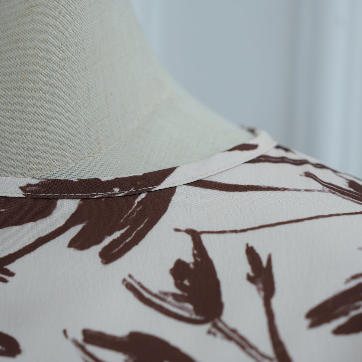 Striped & Floral Print Abaya Dress — view 21 of 28