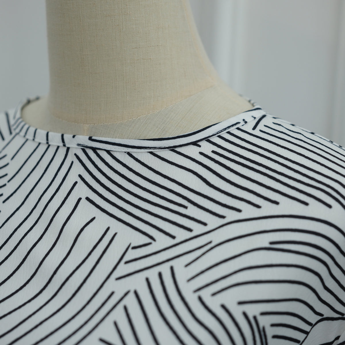 Striped & Floral Print Abaya Dress — view 15 of 28