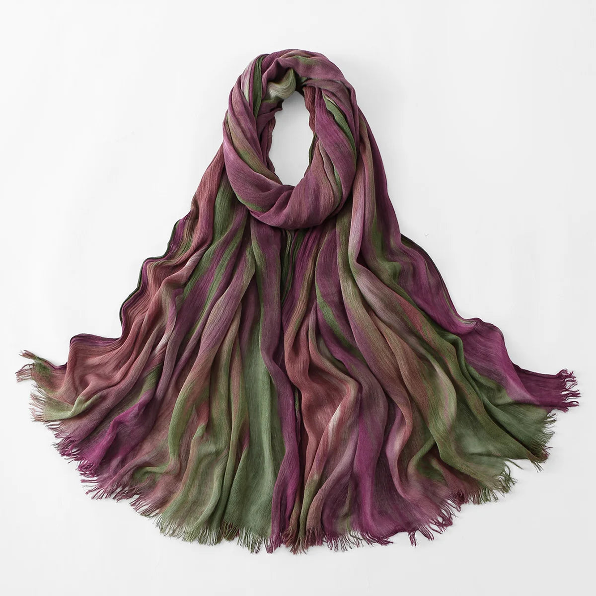 Crinkle Pleated Tie-Dye Hijab — view 66 of 83