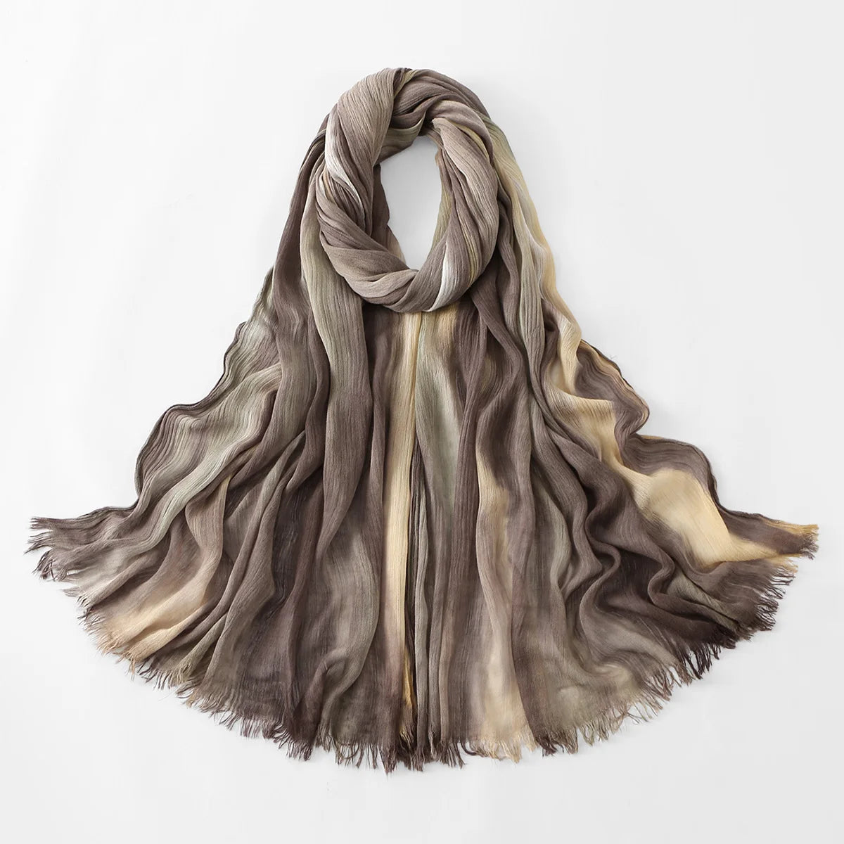 Crinkle Pleated Tie-Dye Hijab — view 55 of 83