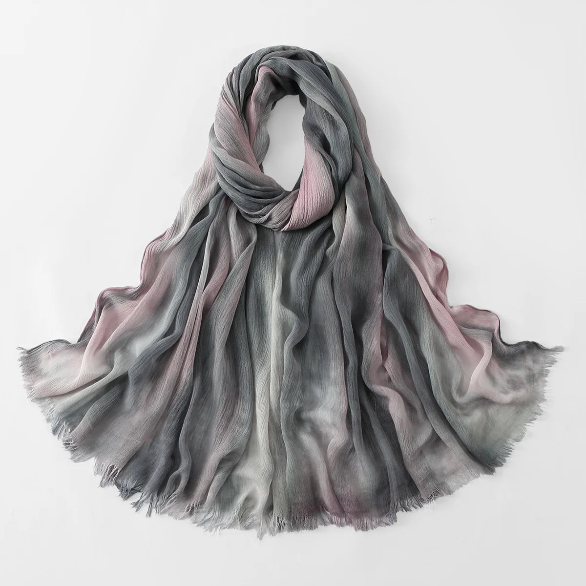 Crinkle Pleated Tie-Dye Hijab — view 79 of 83