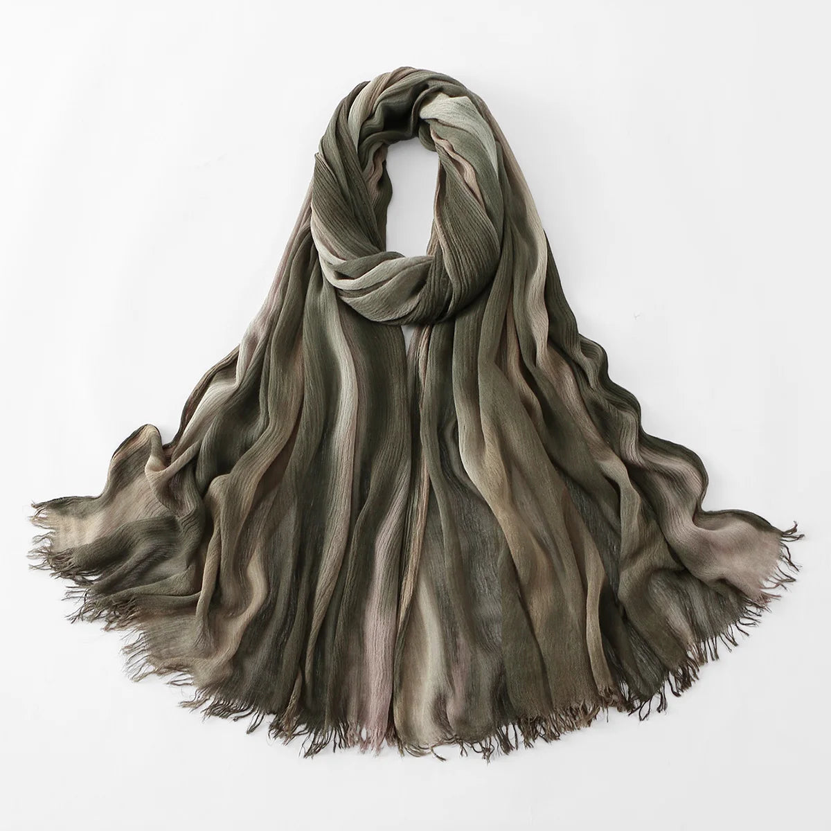 Crinkle Pleated Tie-Dye Hijab — view 72 of 83