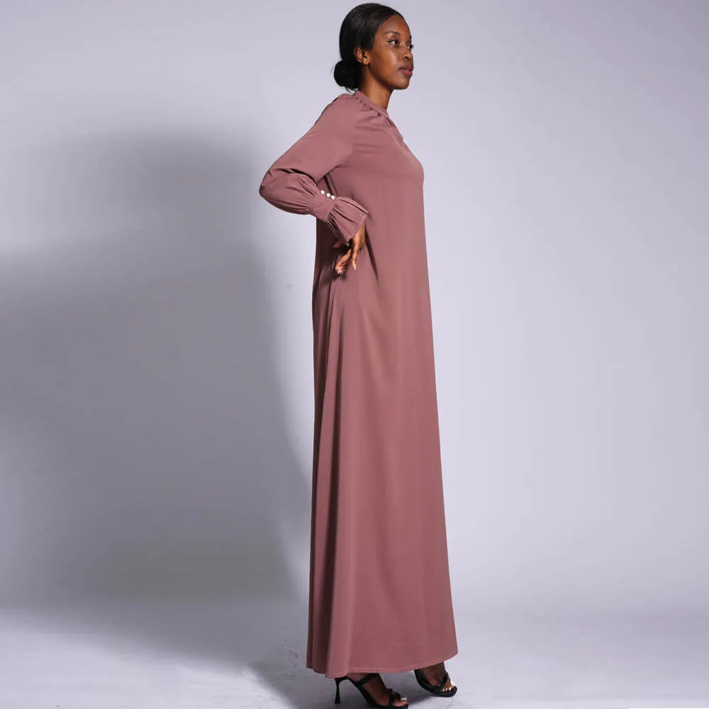 High-Neck Maxi Prayer Dress — view 19 of 32