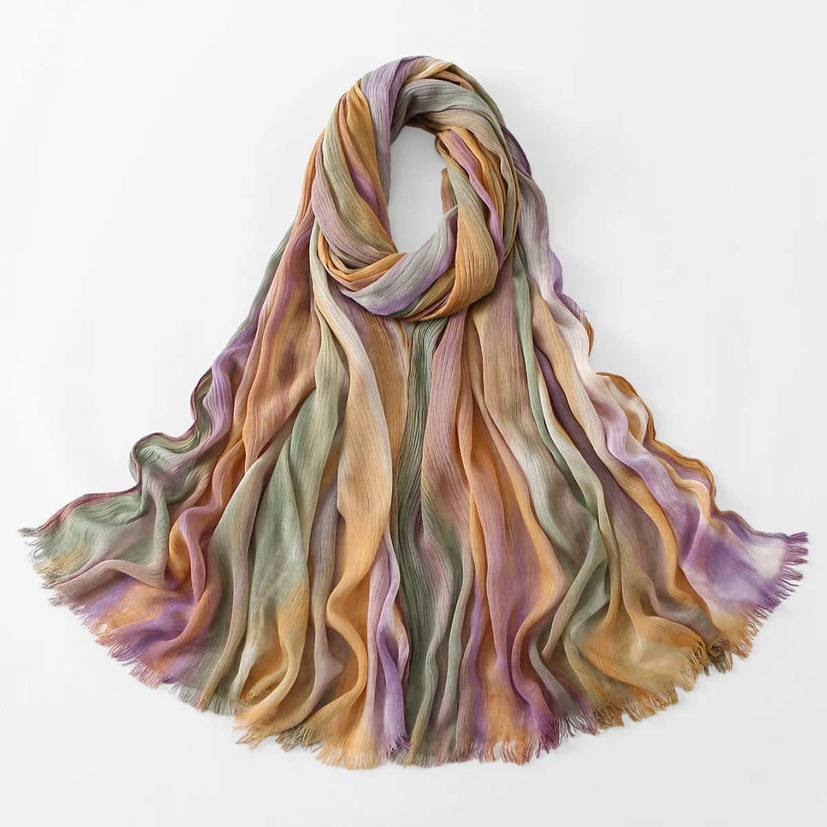 Crinkle Pleated Tie-Dye Hijab — view 57 of 83