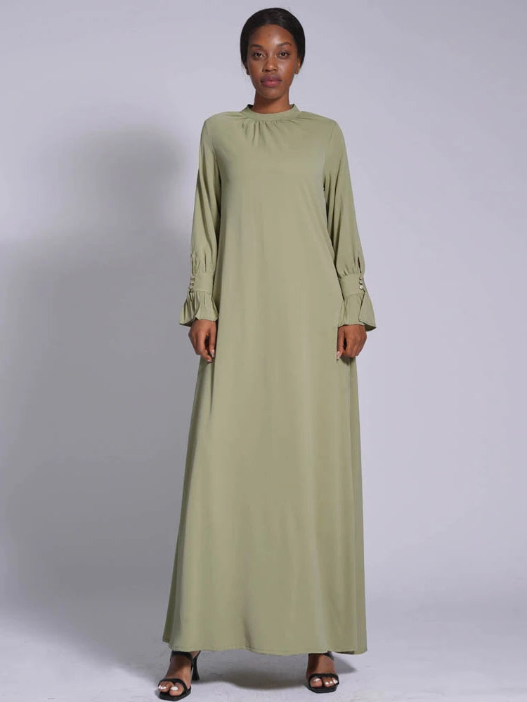 High-Neck Maxi Prayer Dress — SITRĀ