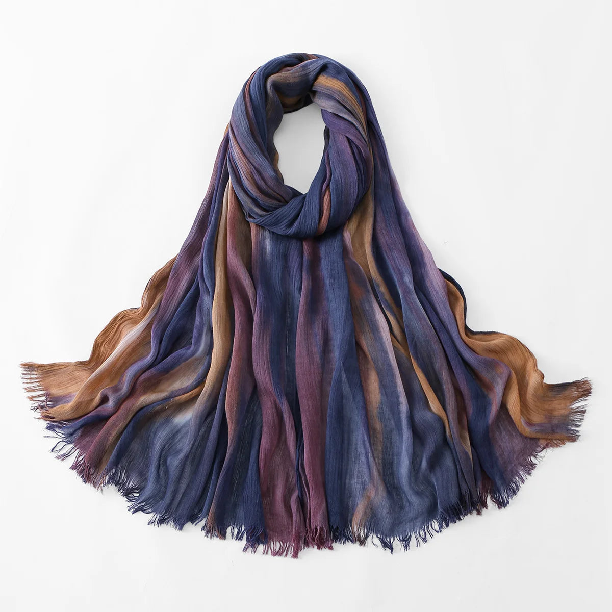 Crinkle Pleated Tie-Dye Hijab — view 60 of 83