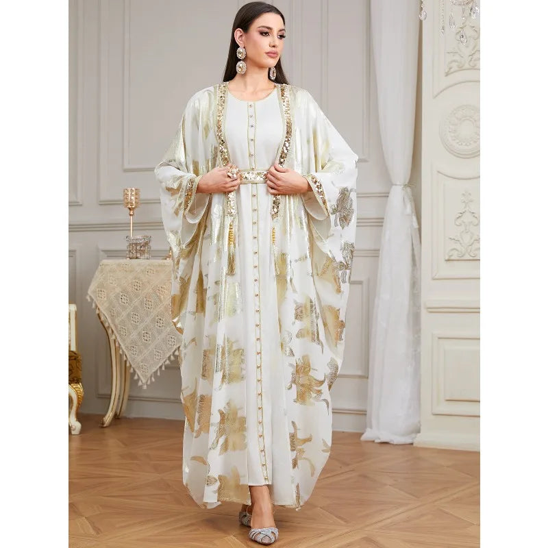 Karima Beaded Two-Piece Abaya Set — view 22 of 23