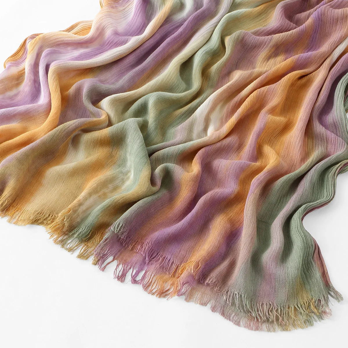 Crinkle Pleated Tie-Dye Hijab — view 20 of 83