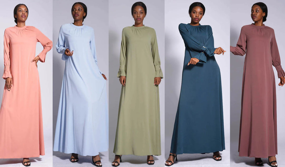 High-Neck Maxi Prayer Dress — view 8 of 32