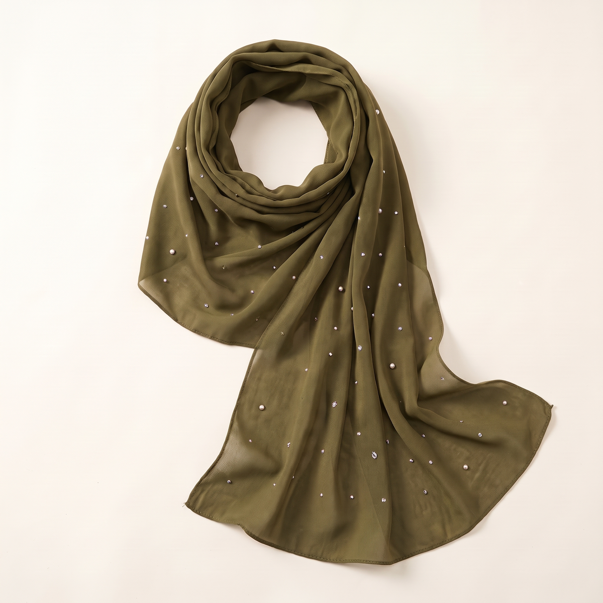 Lamya evening instant hijab in olive