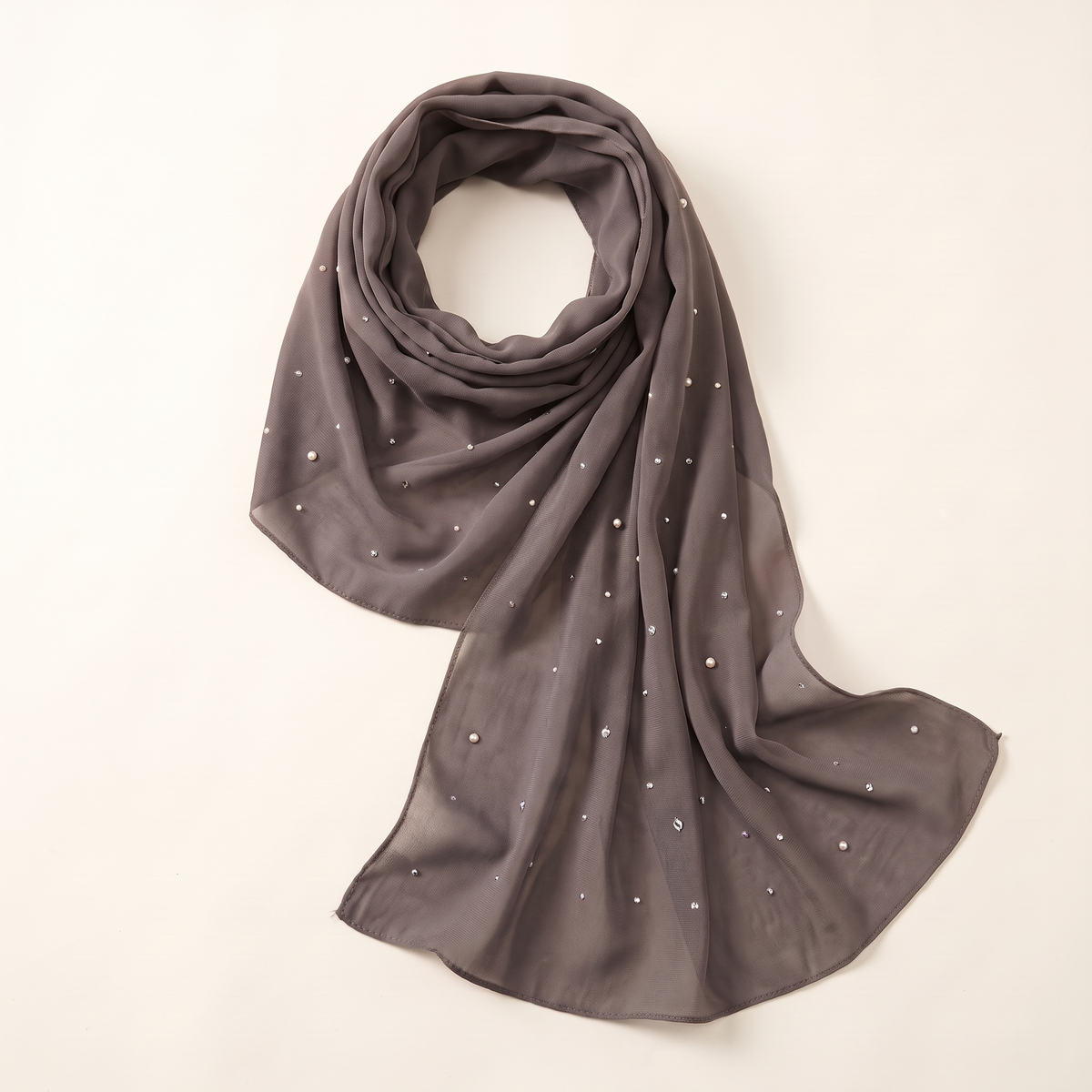 Lamya evening instant hijab in charcoal