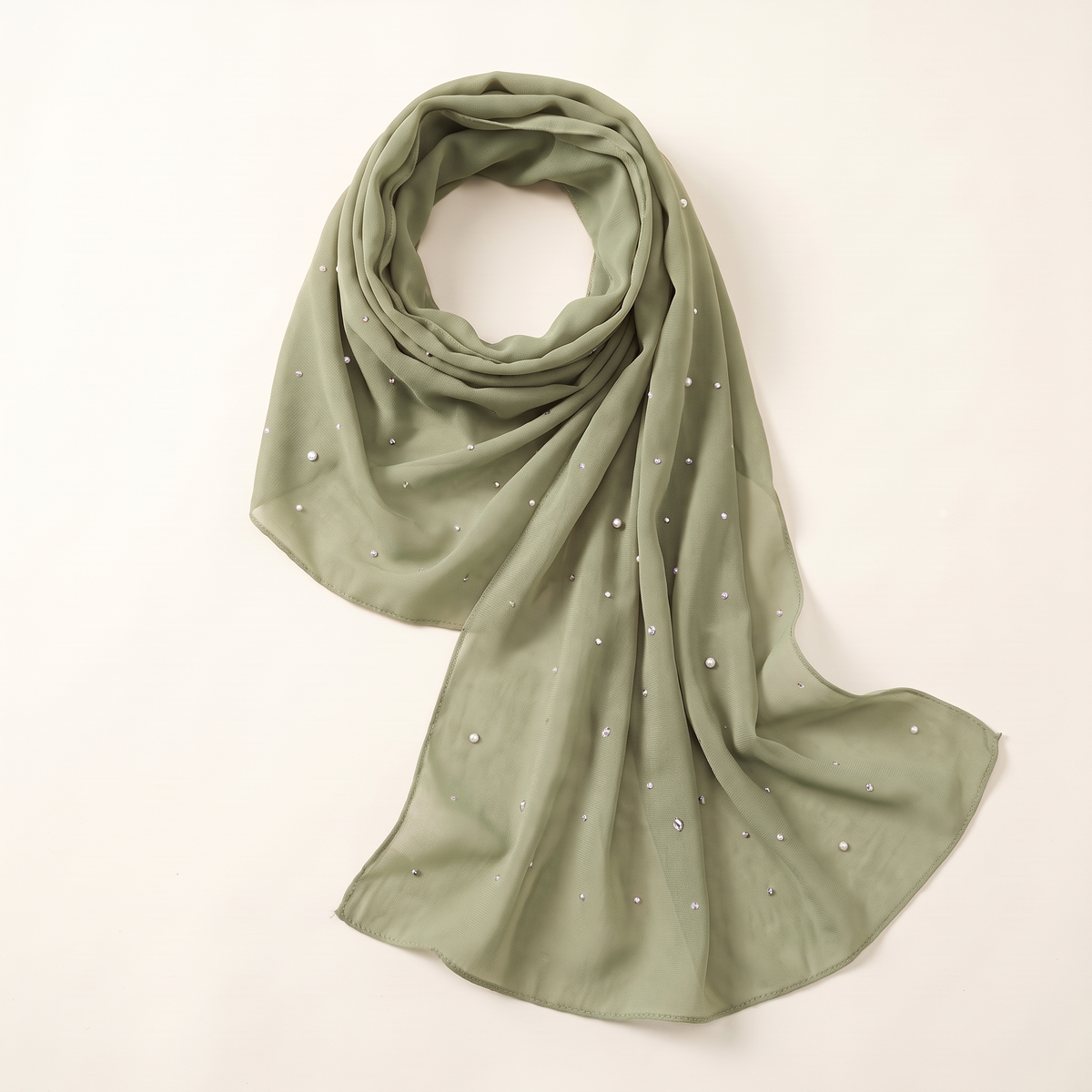 Lamya evening instant hijab in sage