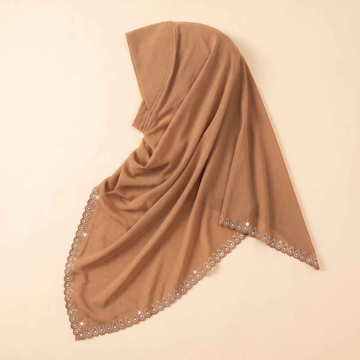 Dalal draped instant hijab in camel