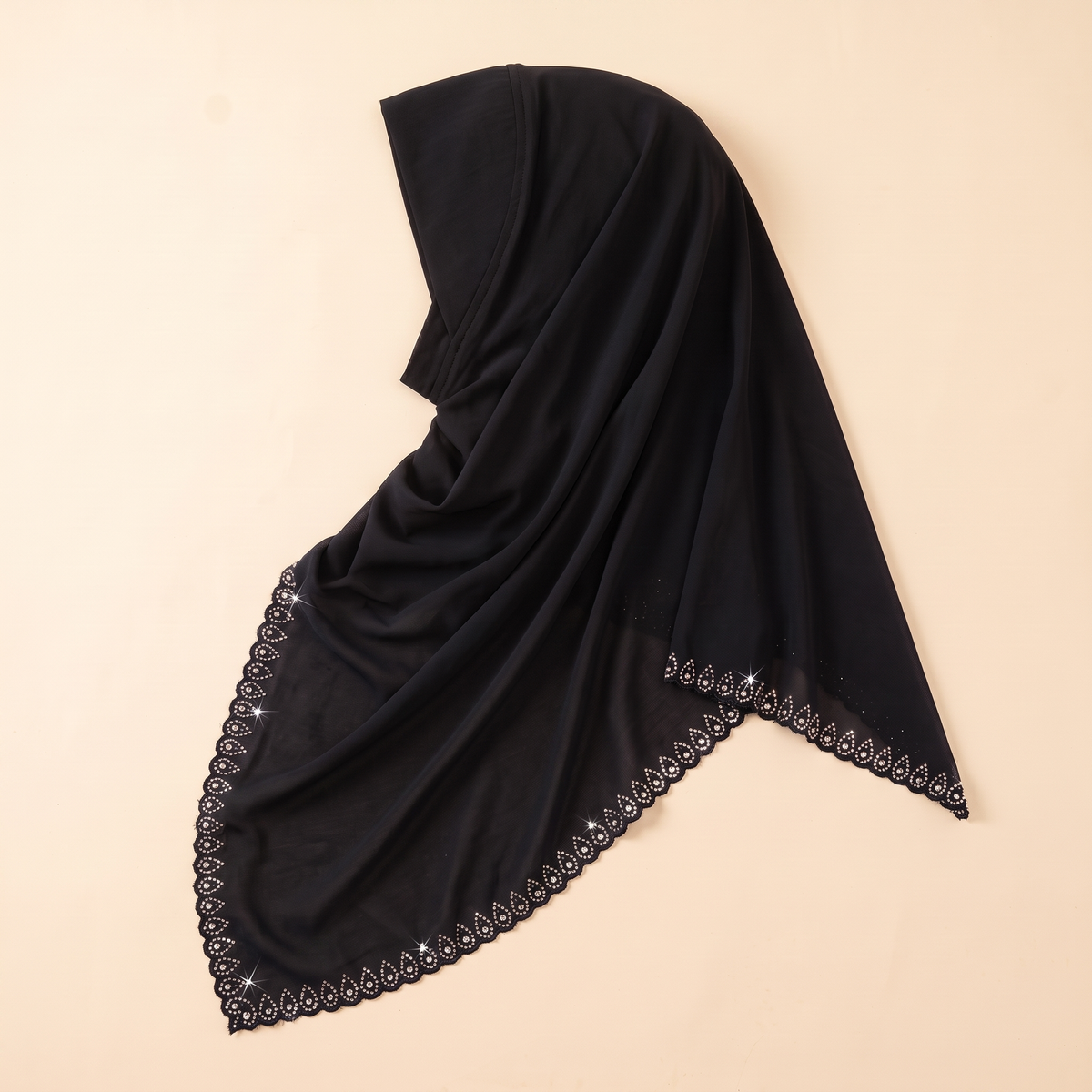 Dalal draped instant hijab in black