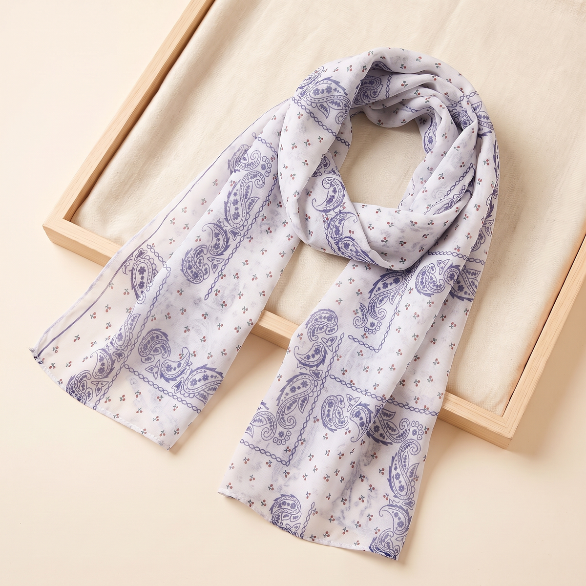 SITRĀ Double-Sided Ink Print Hijab — Lilac Bandana