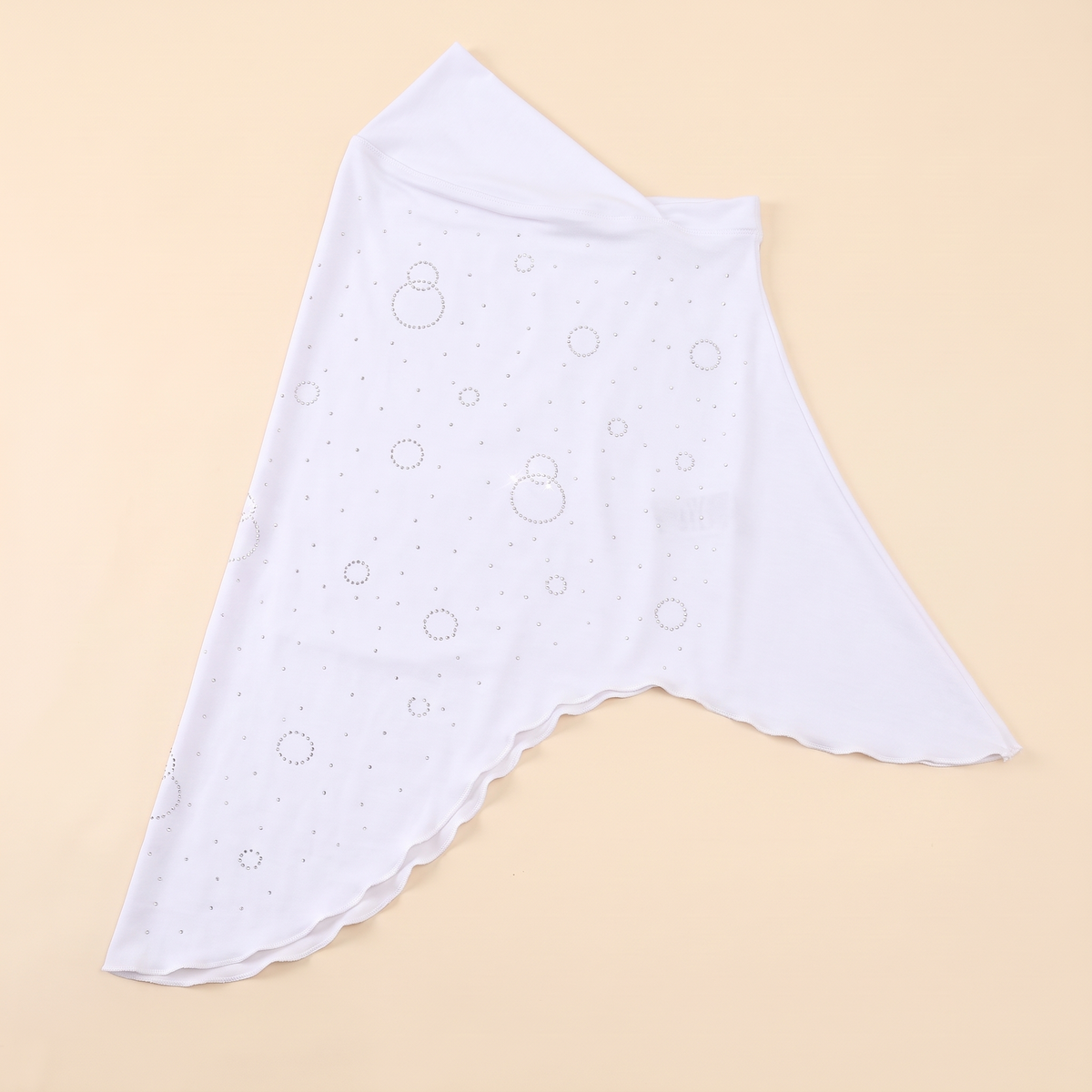 Crystal-Set Ready to Wear Hijab in White