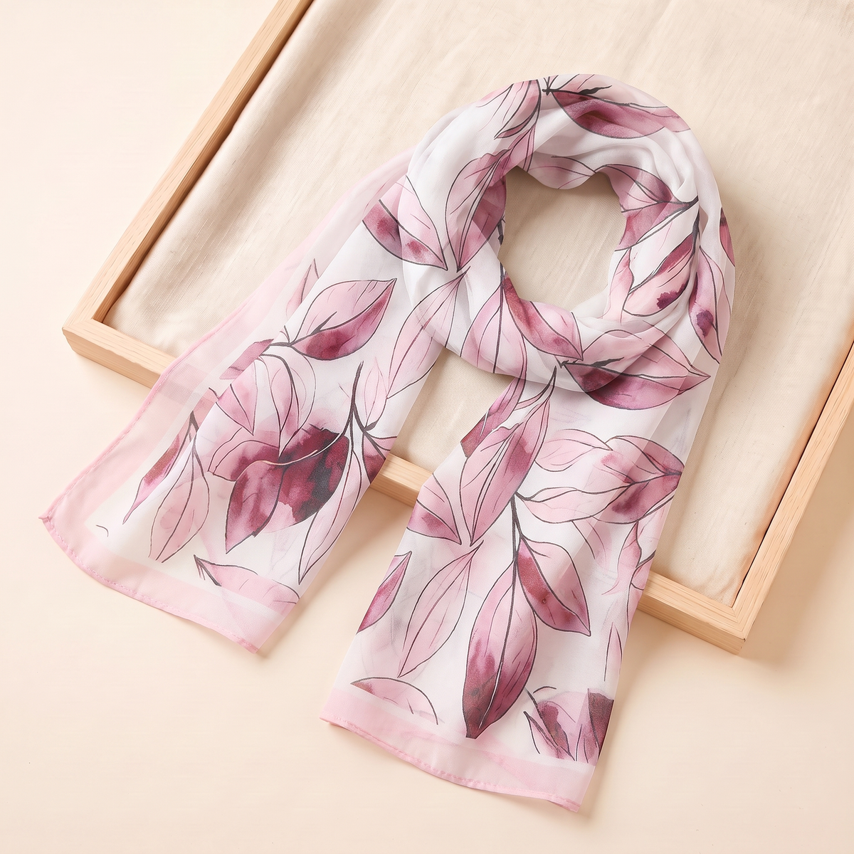Everyday Printed Hijab Shawl – Blush Lily