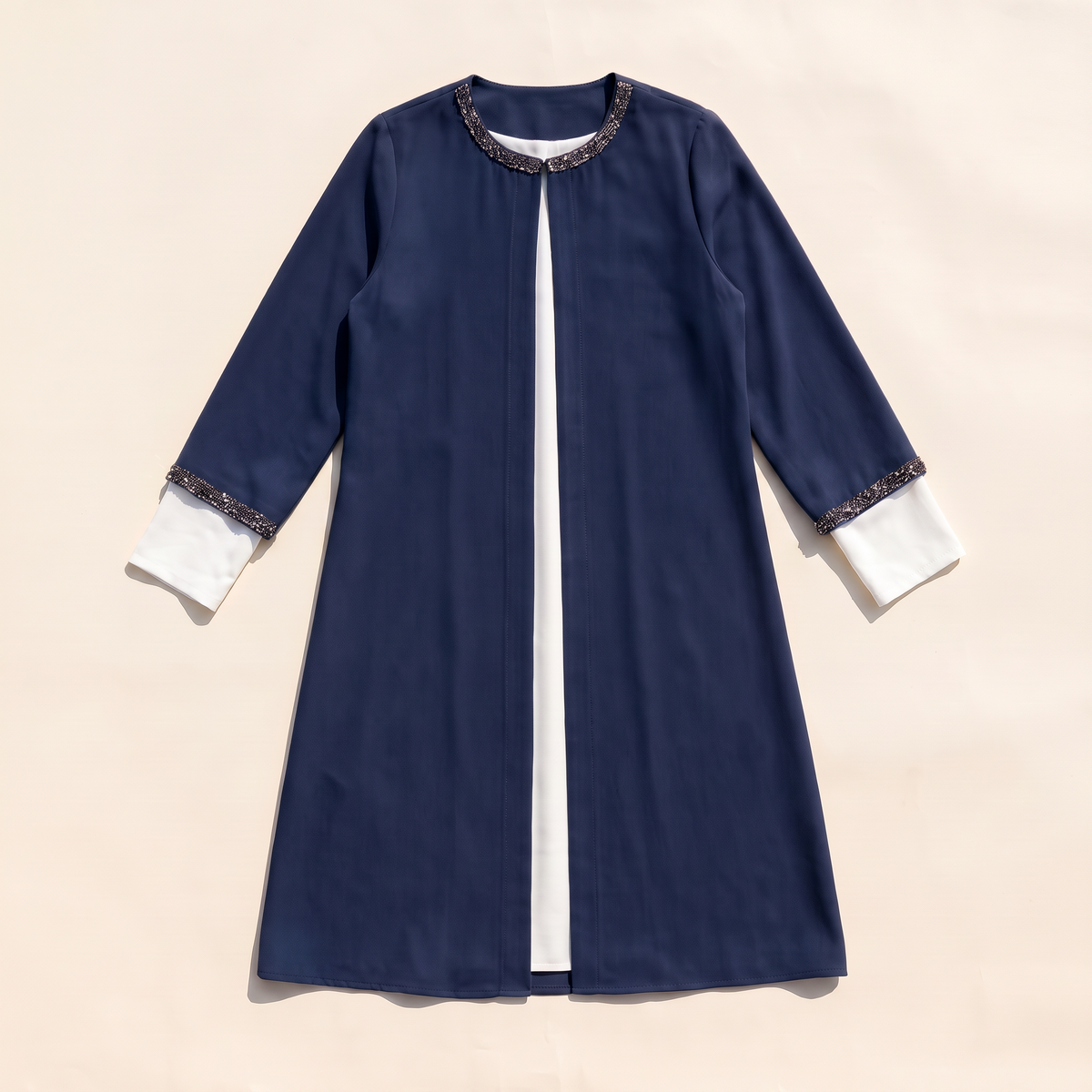 Everyday Kimono Open Abaya – Blue