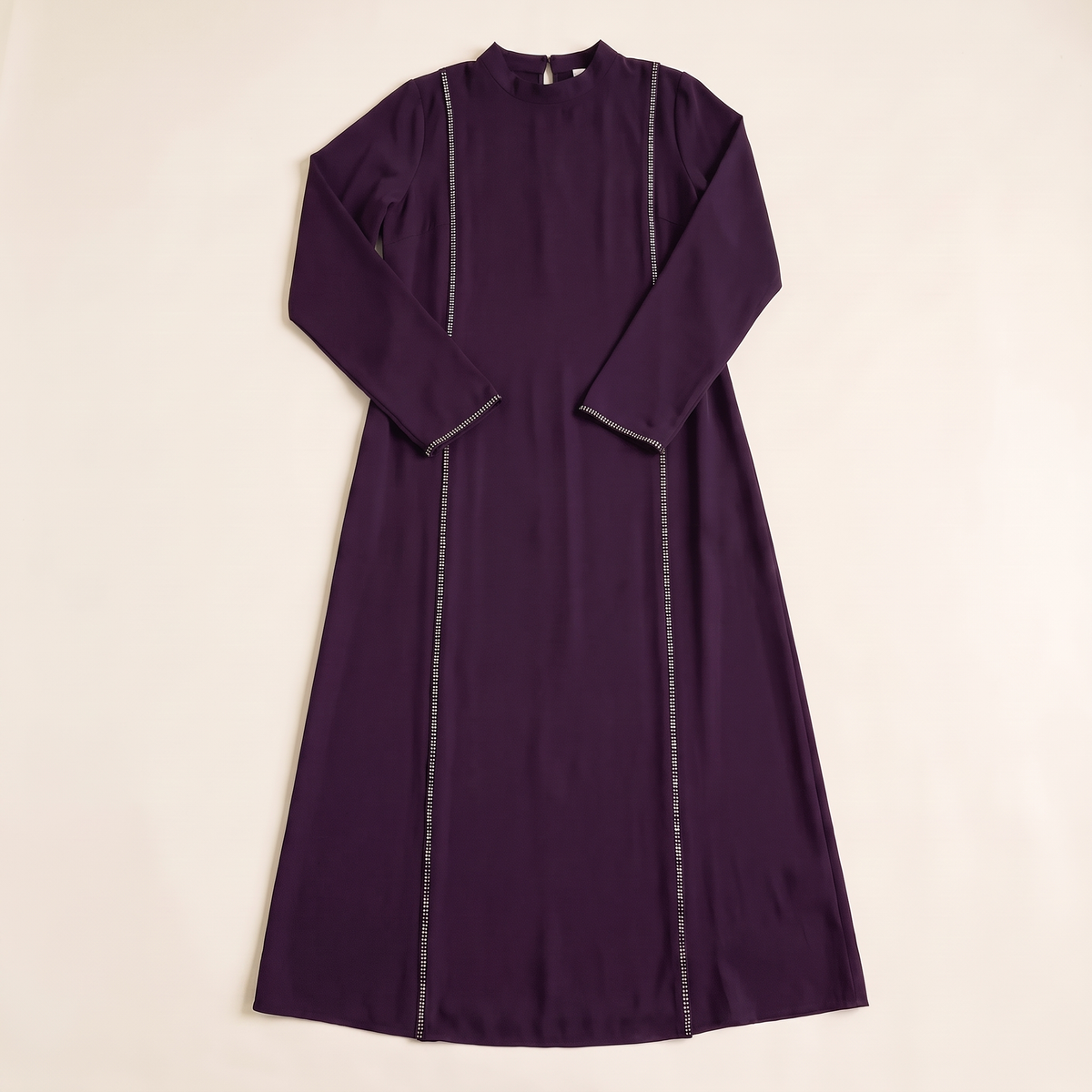 Everyday Abaya with Diamanté Detail – Purple