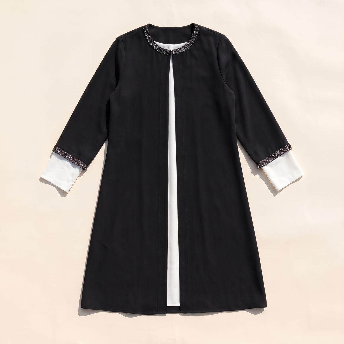 Everyday Kimono Open Abaya – Black