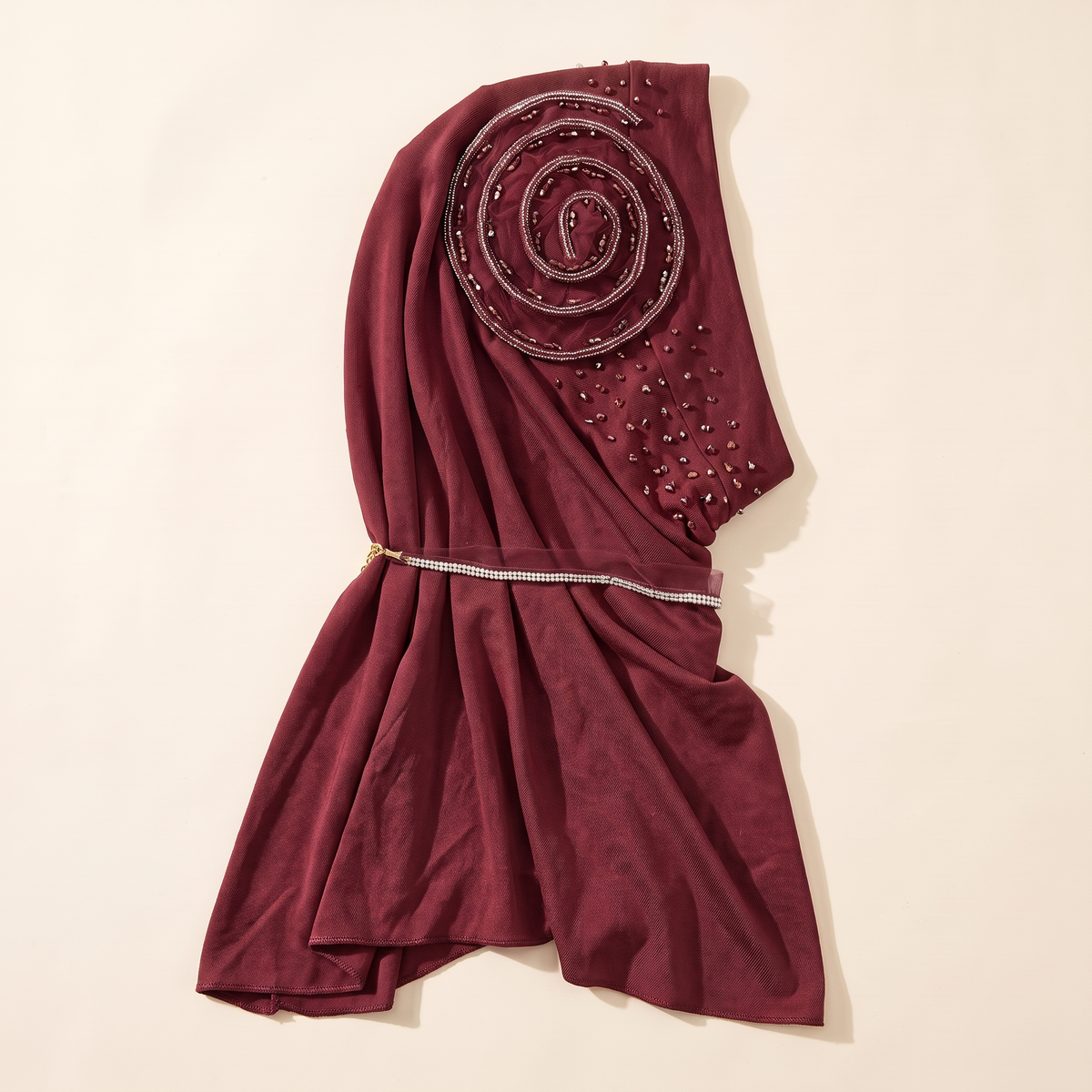 Everyday Slip-On Instant Hijab – Burgundy