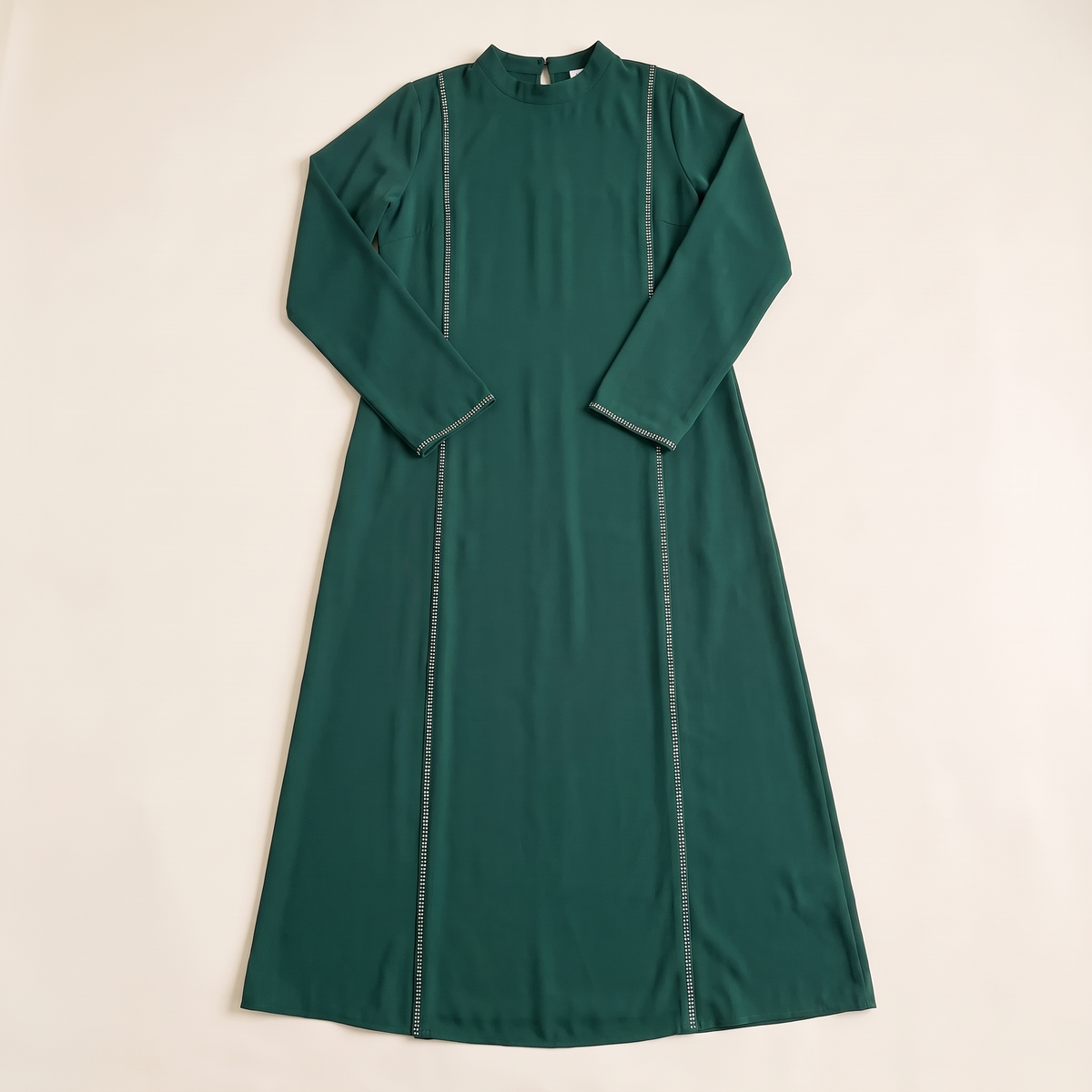 Everyday Abaya with Diamanté Detail – Green