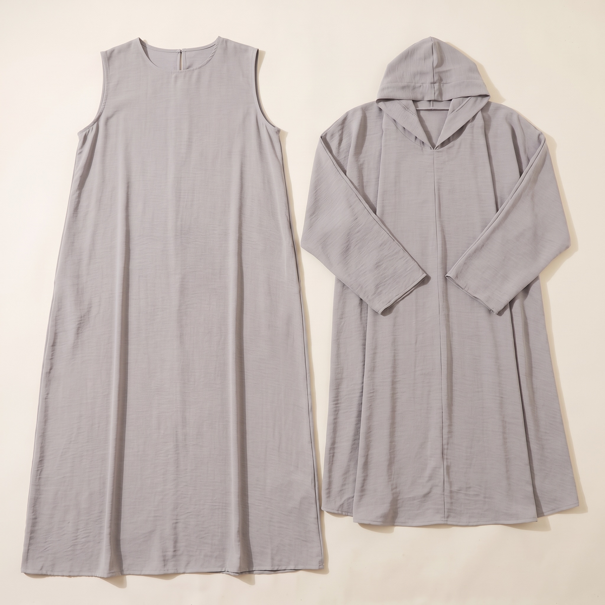 Full-Cover Khimar Prayer Set – Grey
