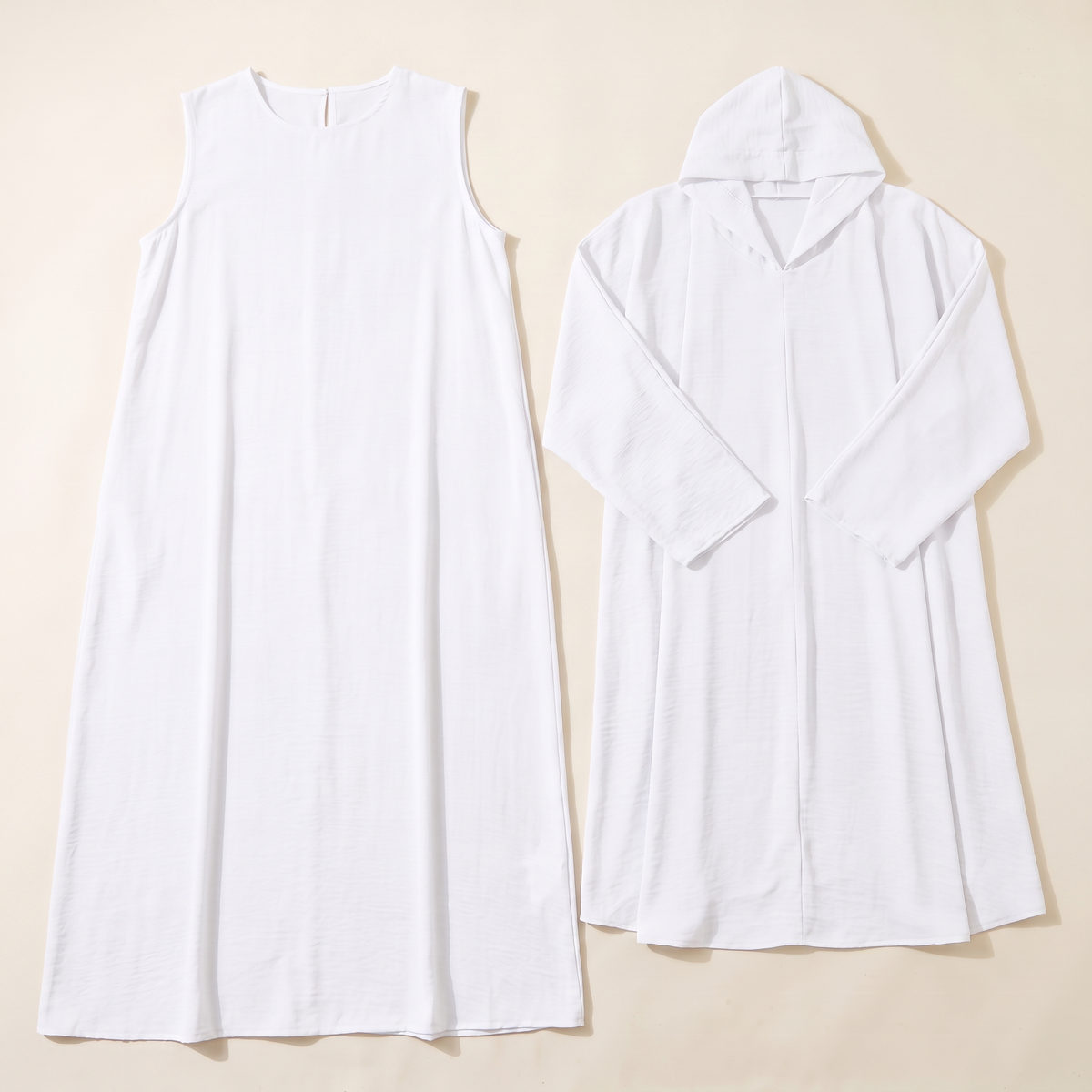 Full-Cover Khimar Prayer Set – White