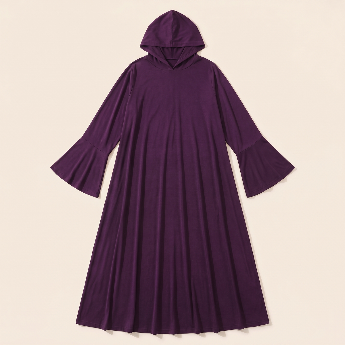 Hooded One-Piece Prayer Dress – Purple