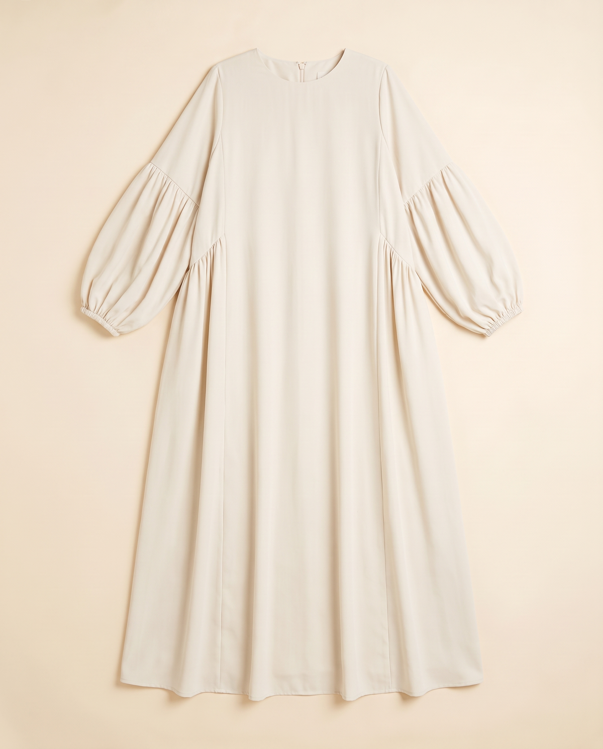 Lantern Sleeve Abaya – Cream