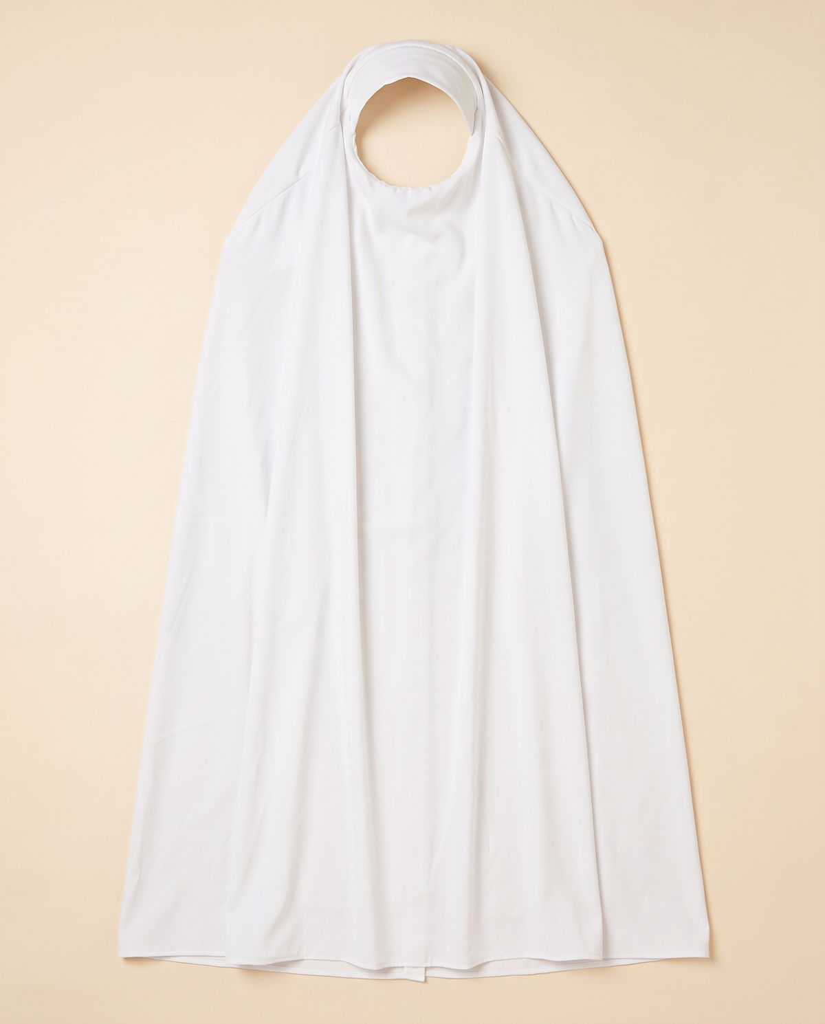 Long Khimar Overhead Prayer Scarf – White