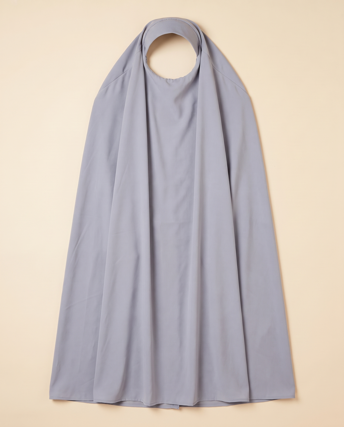 Long Khimar Overhead Prayer Scarf – Light Grey