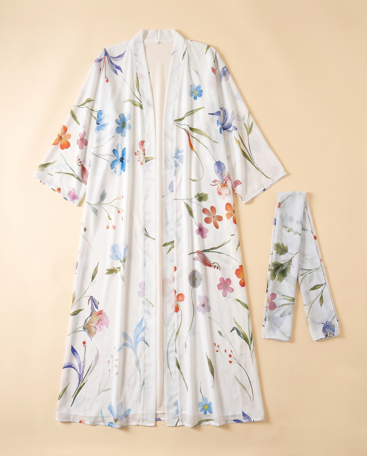 Mona Embroidered Festive Abaya – White