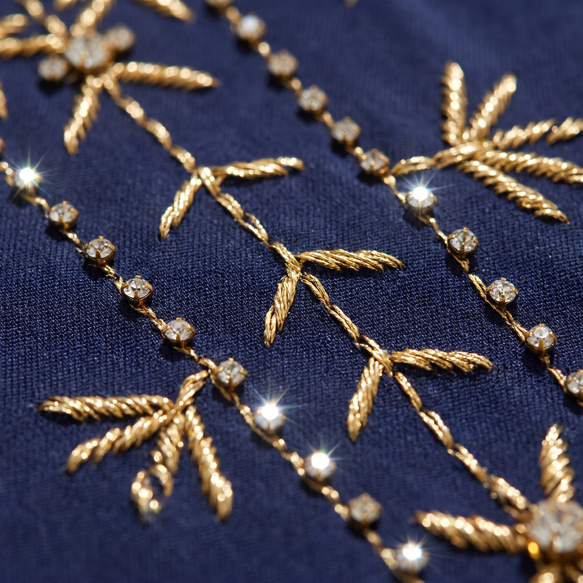 Nasrin Embroidered Evening Kaftan – embroidery detail