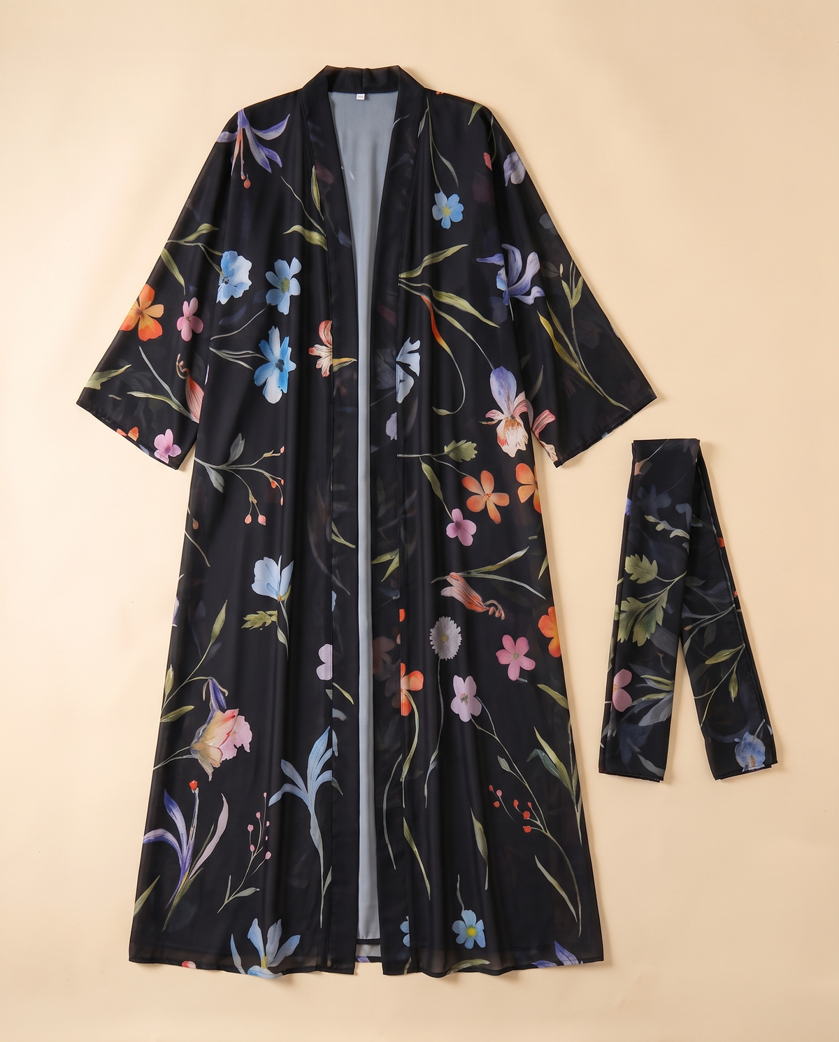 Mona Embroidered Festive Abaya – Black