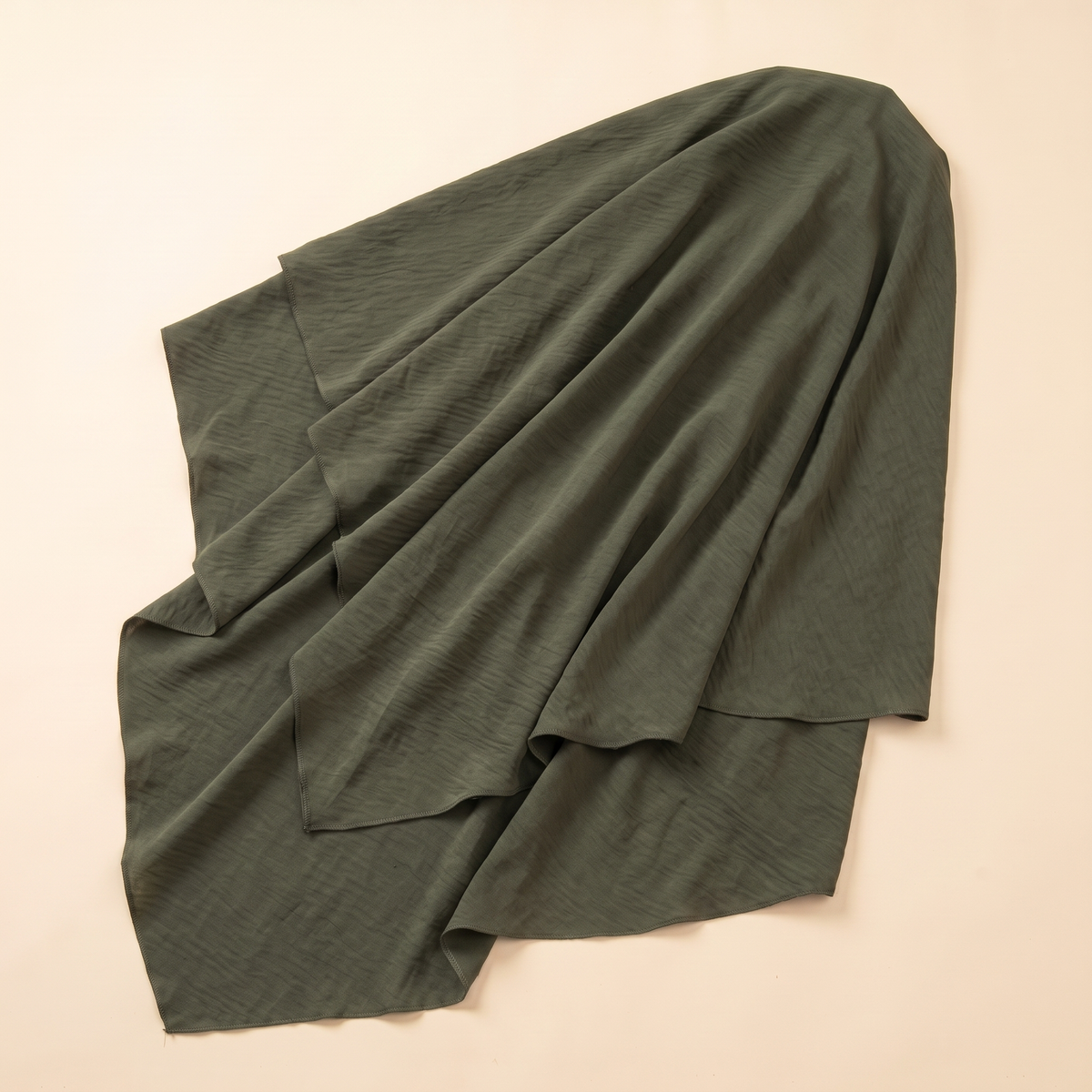 One-Piece Long Khimar for Prayer – Army Green