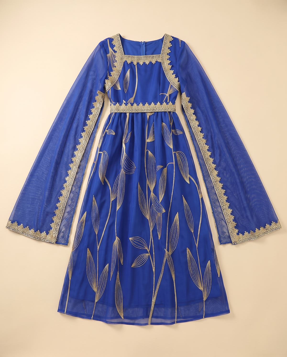 Parisa Embellished Occasion Kaftan – Royal Blue