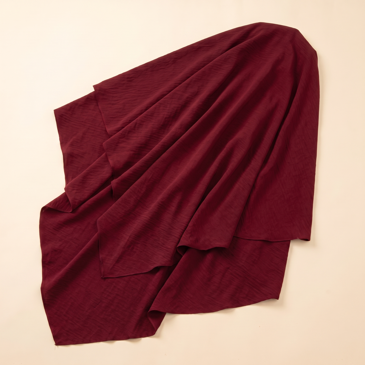 One-Piece Long Khimar for Prayer – Wine Red