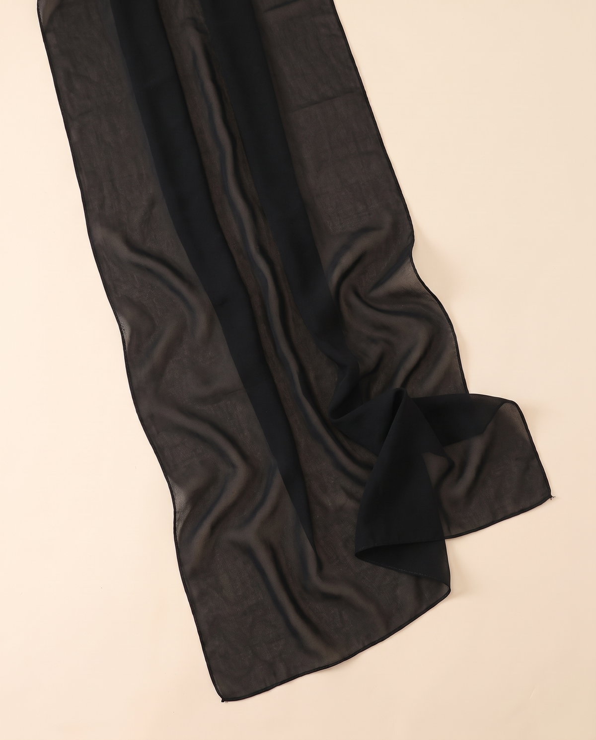 Polka Dot Chiffon Instant Hijab – Black