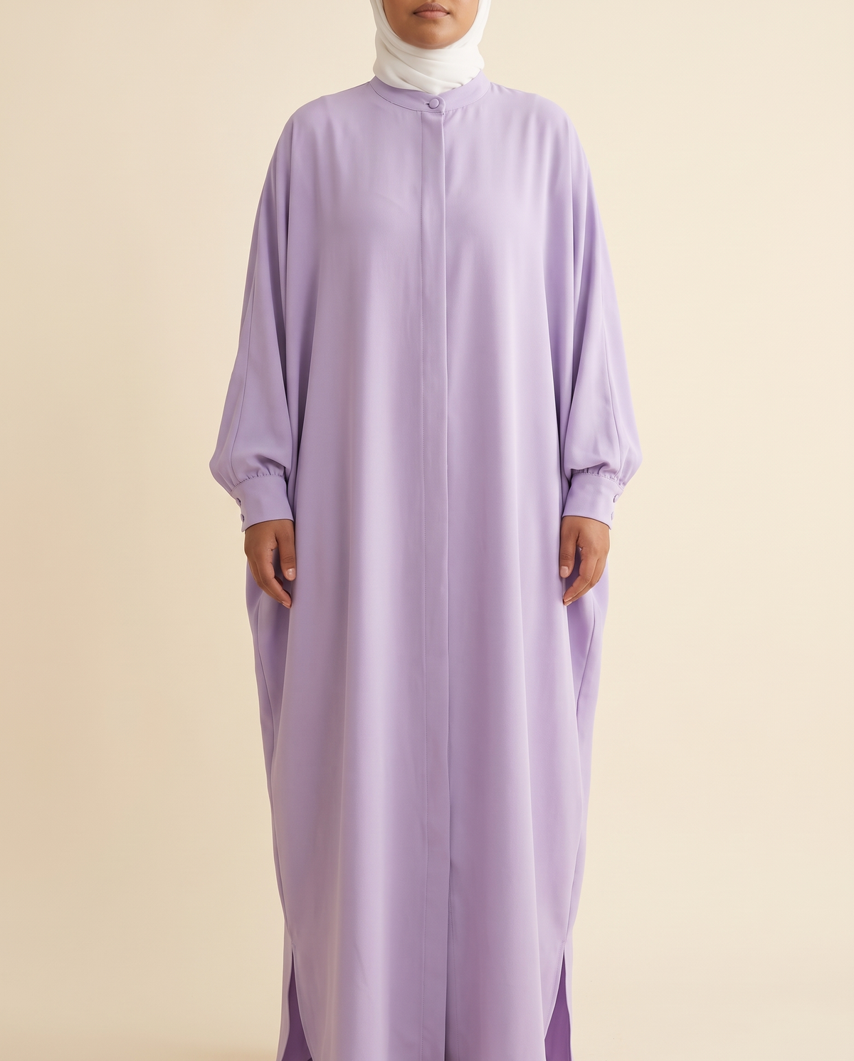 Reem kaftan in Lilac, front