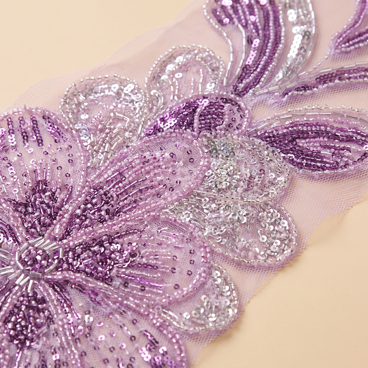 Sana embellished evening abaya — sequin embroidery detail