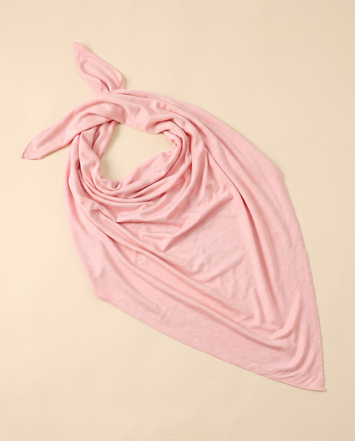 Soft jersey everyday hijab in Baby Pink, flat