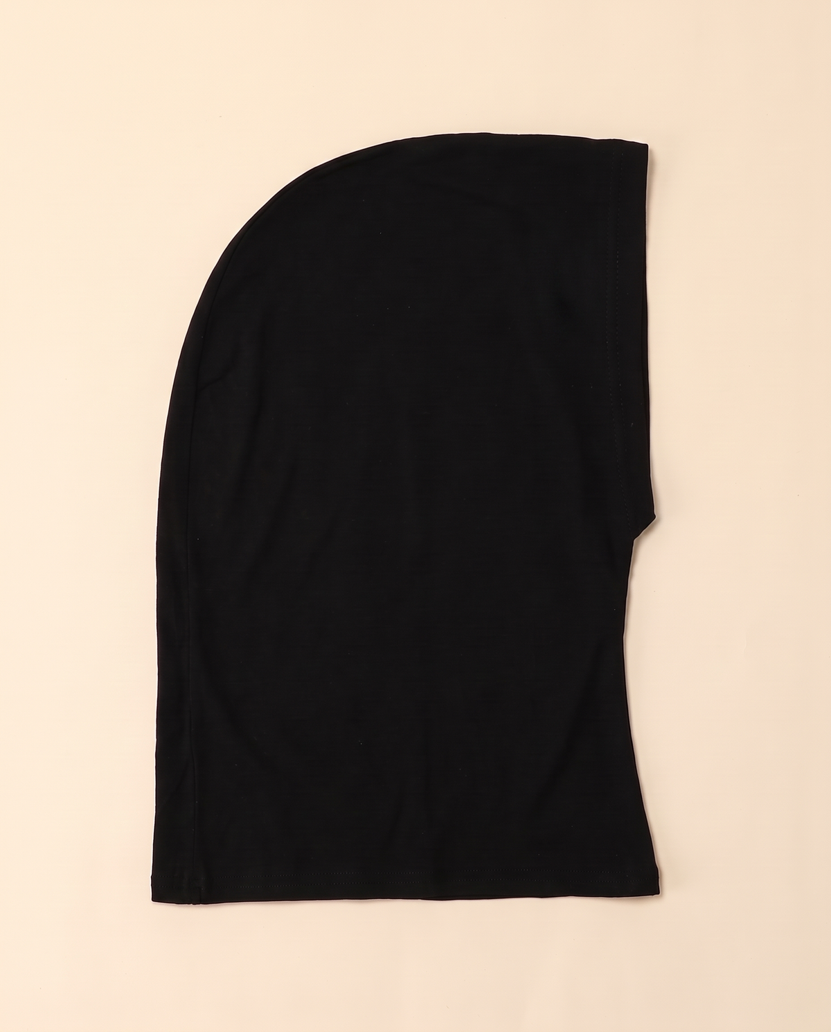 Stretch jersey ninja underscarf in Black, flat