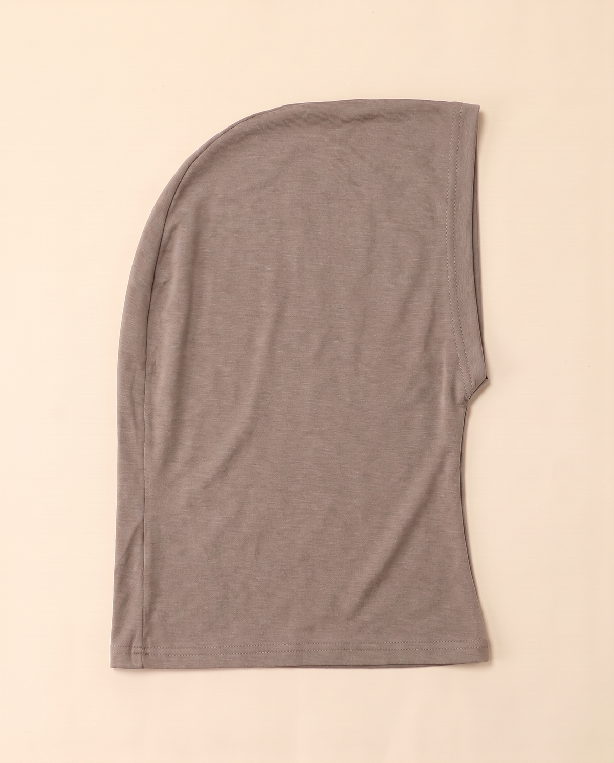 Stretch jersey ninja underscarf in Mocha, flat