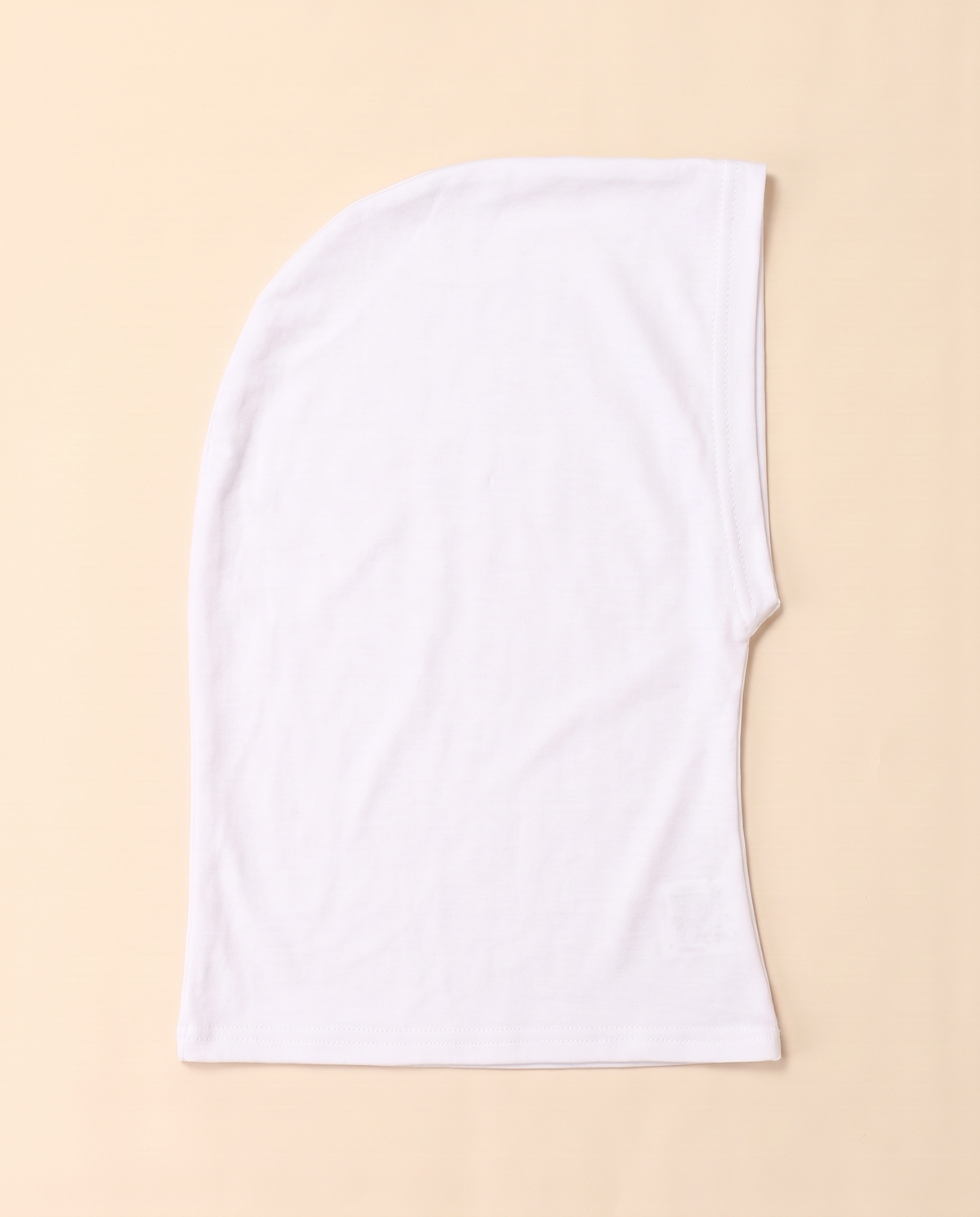 Stretch jersey ninja underscarf in White, flat