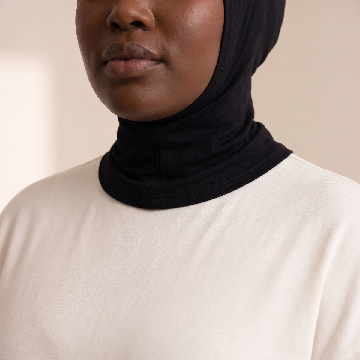 Stretch Jersey Ninja Underscarf – on model