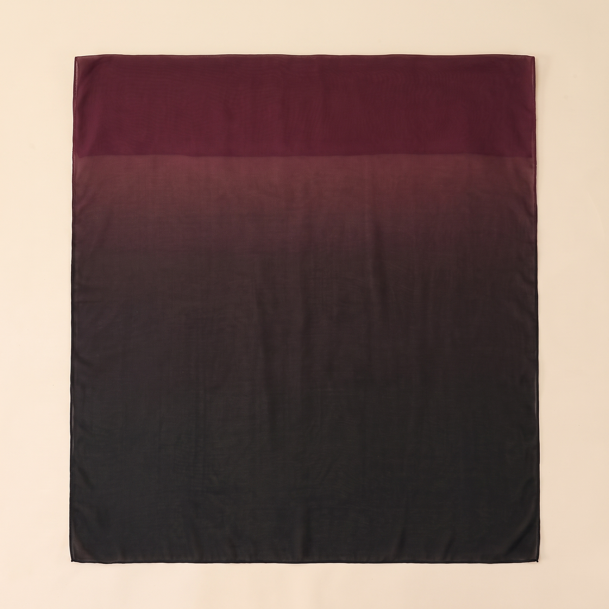 Gradient Print Instant Hijab – Burgundy to Black