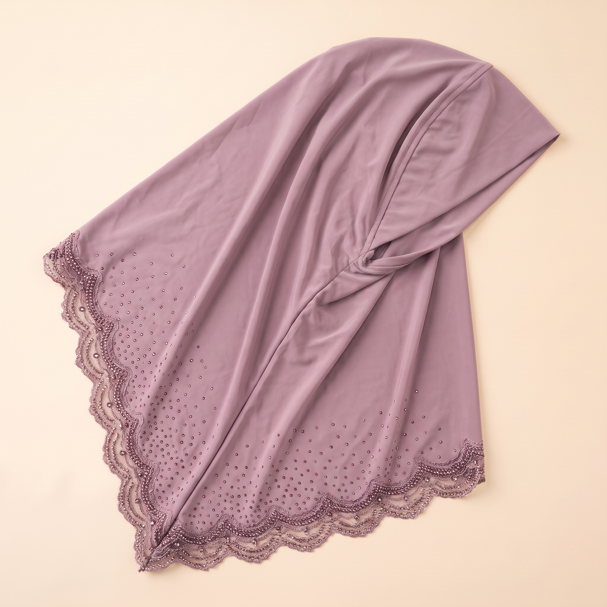Qamar Embellished Instant Hijab for Eid – Mauve
