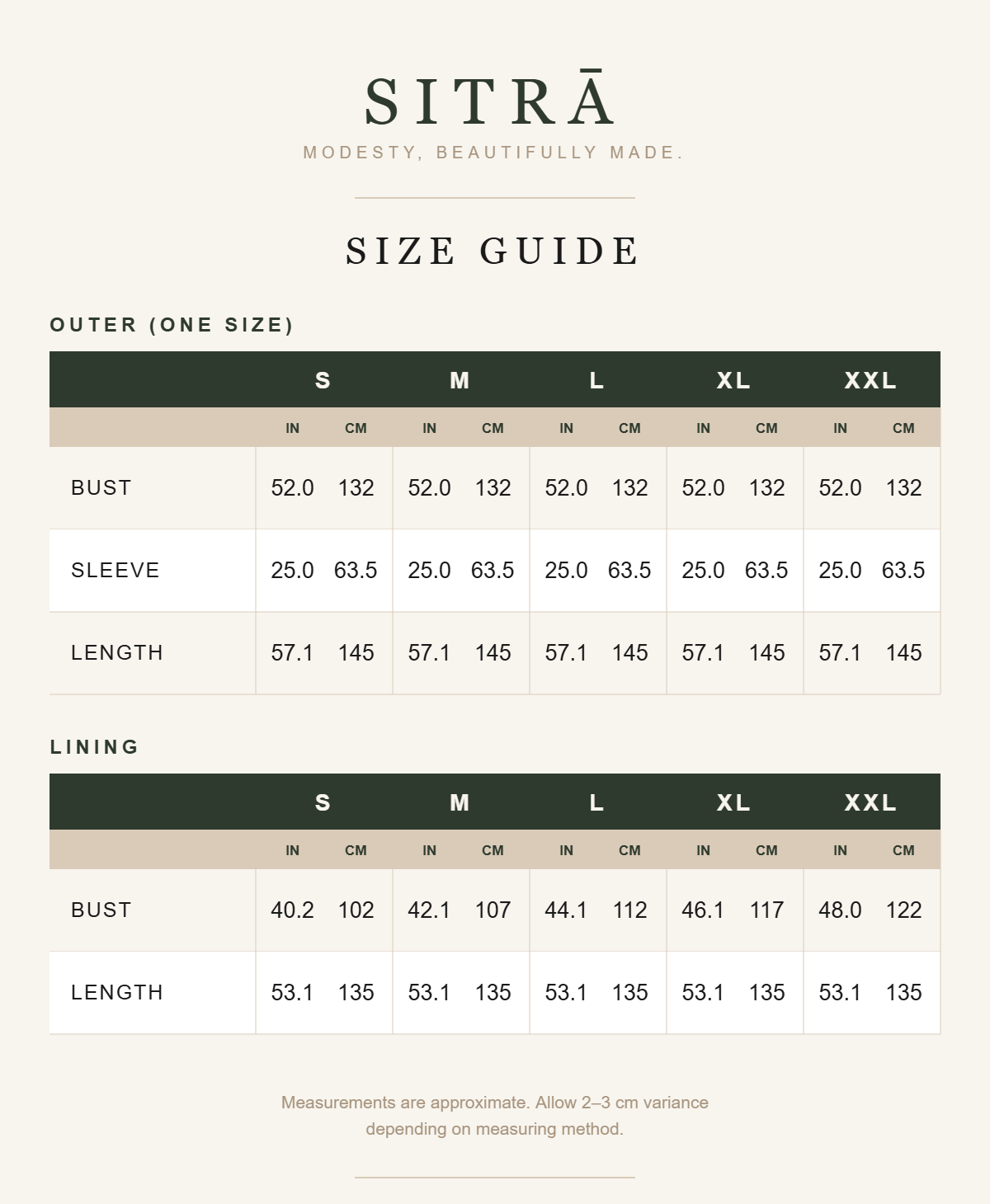 V-neck marble-print chiffon kaftan — SITRĀ size guide