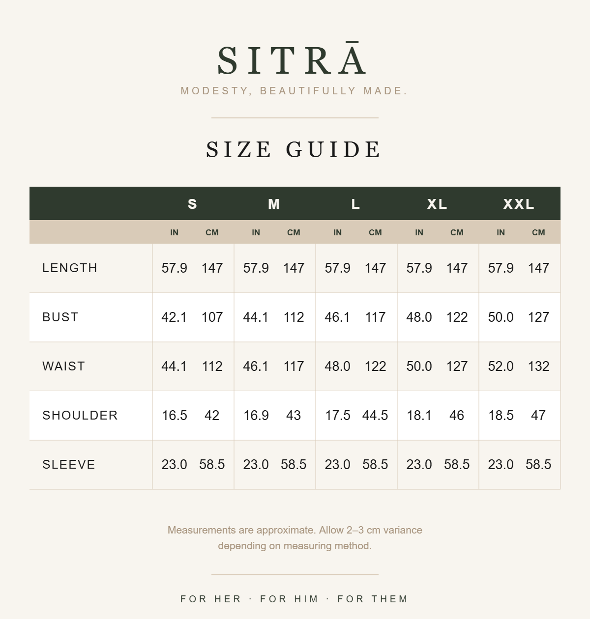 Soraya embroidered belted kaftan — SITRĀ size guide